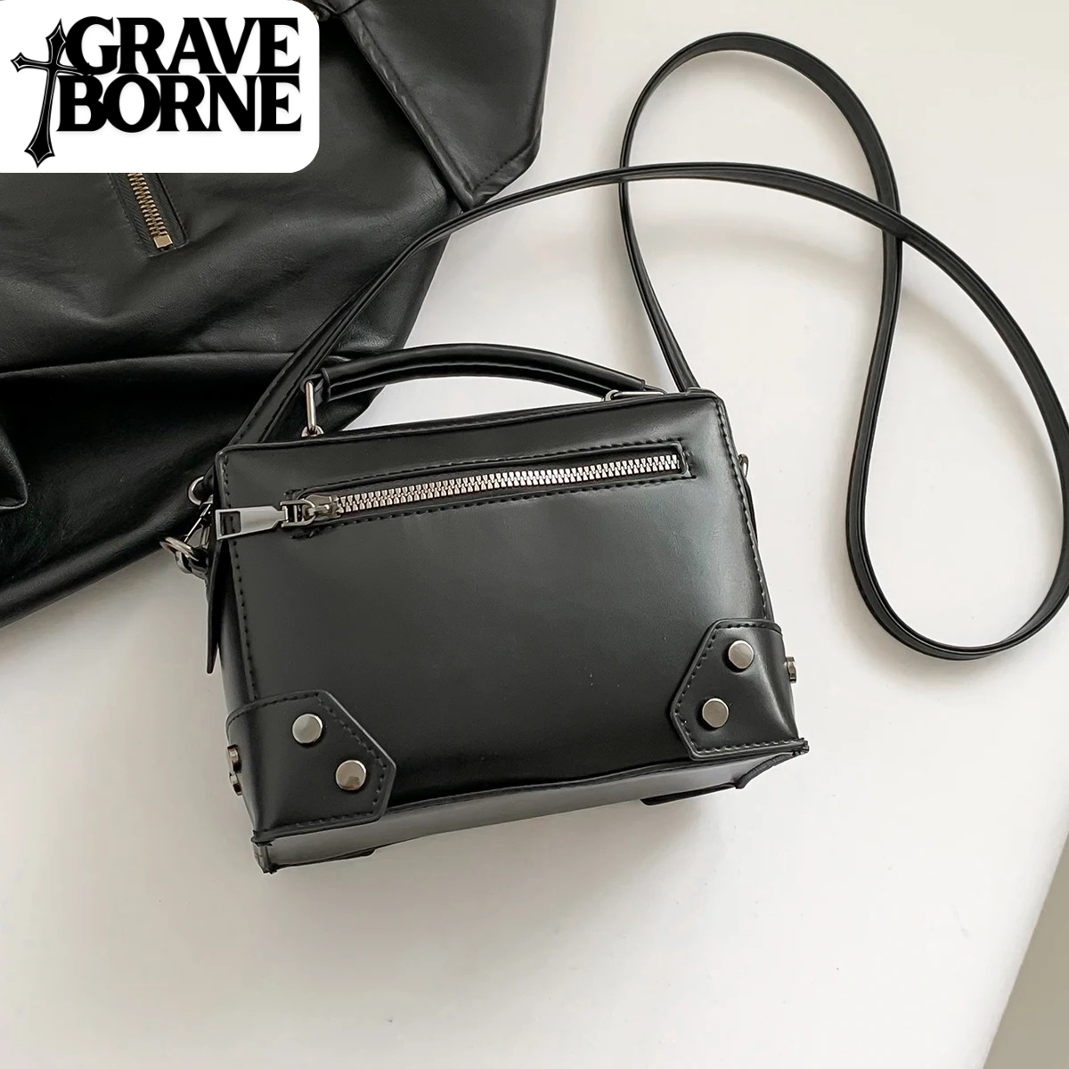 Mini Leather Box Bag